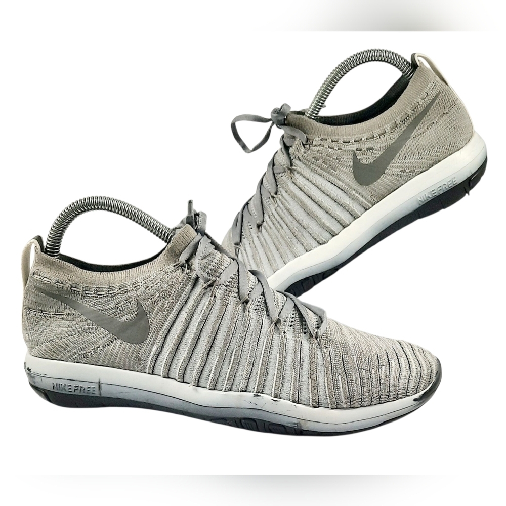 NIKE NIKELAB FREE TRANSFORMFK FLYKNIT SAIL/GREY(878552-100) Womens Sz 7.5